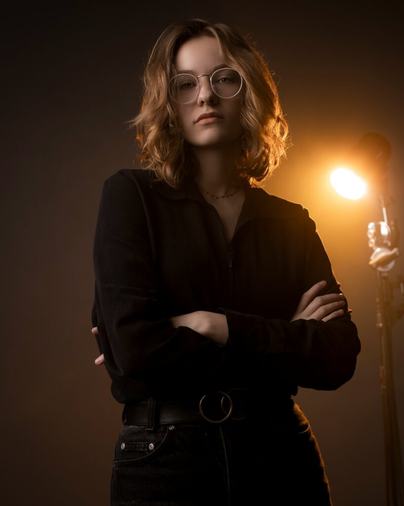 Creative director professional portrait with studio lighting